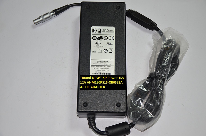 *Brand NEW* AHM180PS15-XB0582A AC100-240V XP Power 15V 12A AC DC ADAPTER